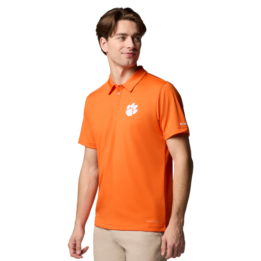 Clemson Columbia Fair Catch Omni-Freeze Polo - ORANGE
