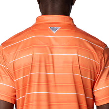 Clemson Columbia Super Terminal Stripe Polo - ORANGE