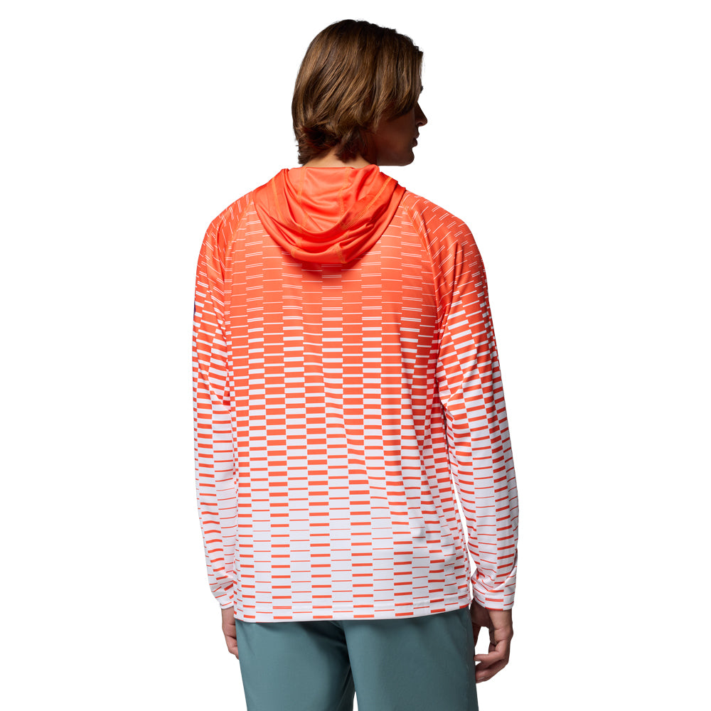 Clemson Columbia Super Terminal Tackle Hooded Long Sleeve Tee - ORANGE