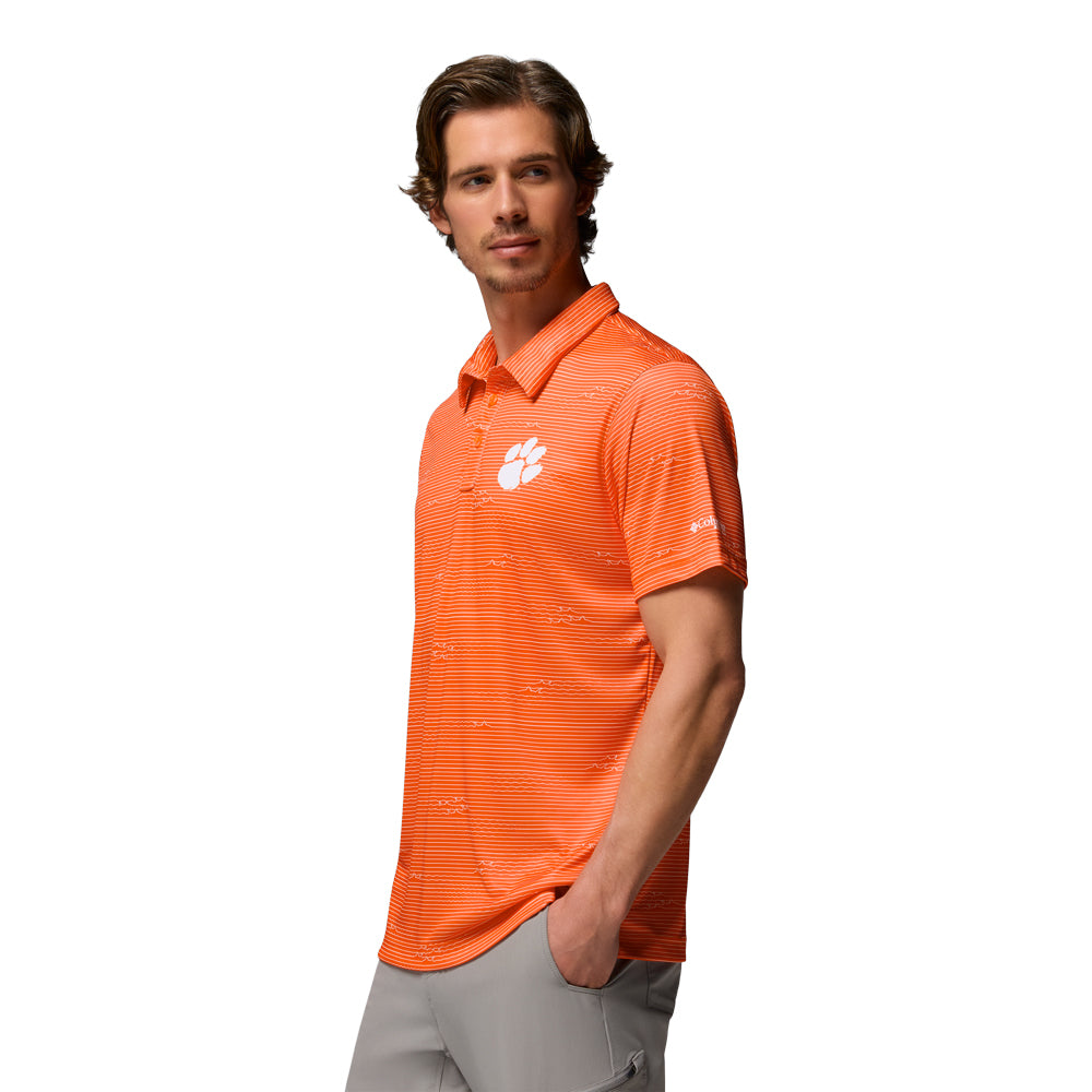 Clemson Columbia Super Terminal Tackle Polo II - ORANGE