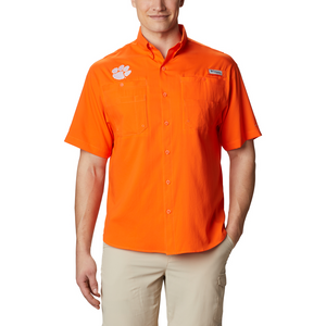 Clemson Columbia Tamiami Short Sleeve Shirt - ORANGE
