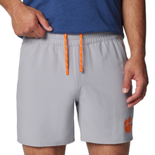 Clemson Columbia Terminal Roamer Stretch Shorts - LT GREY