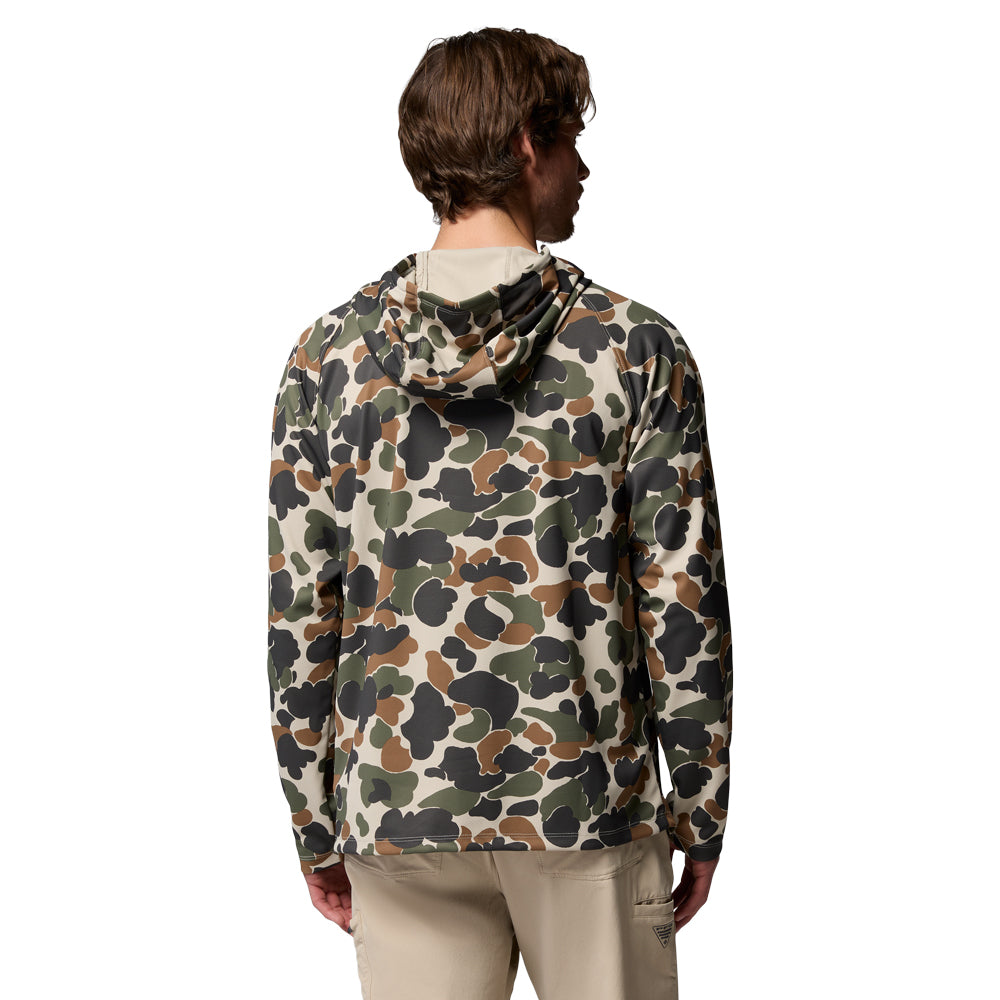 Clemson Columbia Wild Cast Camp Hooded Long Sleeve Tee - OLIVE GREEN
