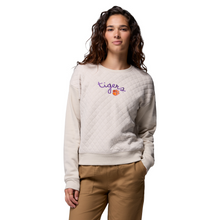 Clemson Columbia Women's Hart Mountain Quilted Crewneck - STONE