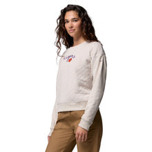Clemson Columbia Women's Hart Mountain Quilted Crewneck - STONE