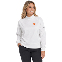 Clemson Columbia Women's Par-Performance Mock Neck Sweatshirt - WHITE