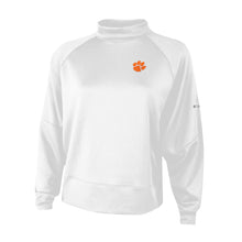 Clemson Columbia Women's Par-Performance Mock Neck Sweatshirt - WHITE