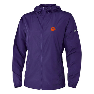 Clemson Columbia Women's Prodigy Full-Zip Windbreaker - PURPLE
