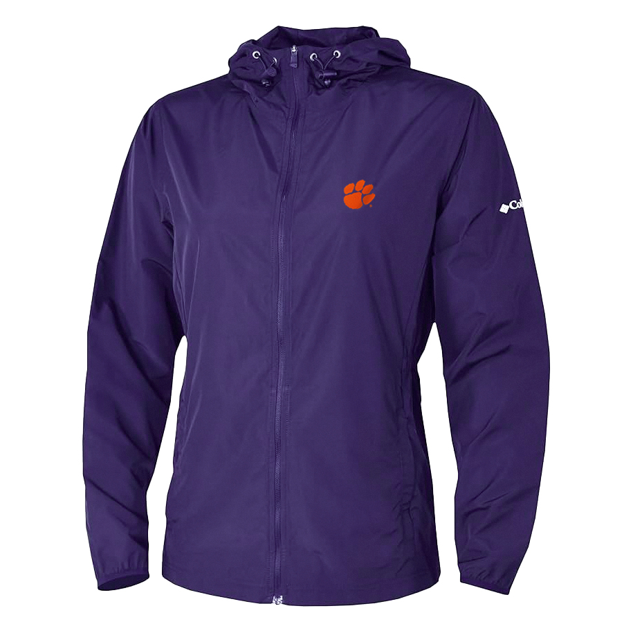 Clemson Columbia Women's Prodigy Full-Zip Windbreaker - PURPLE