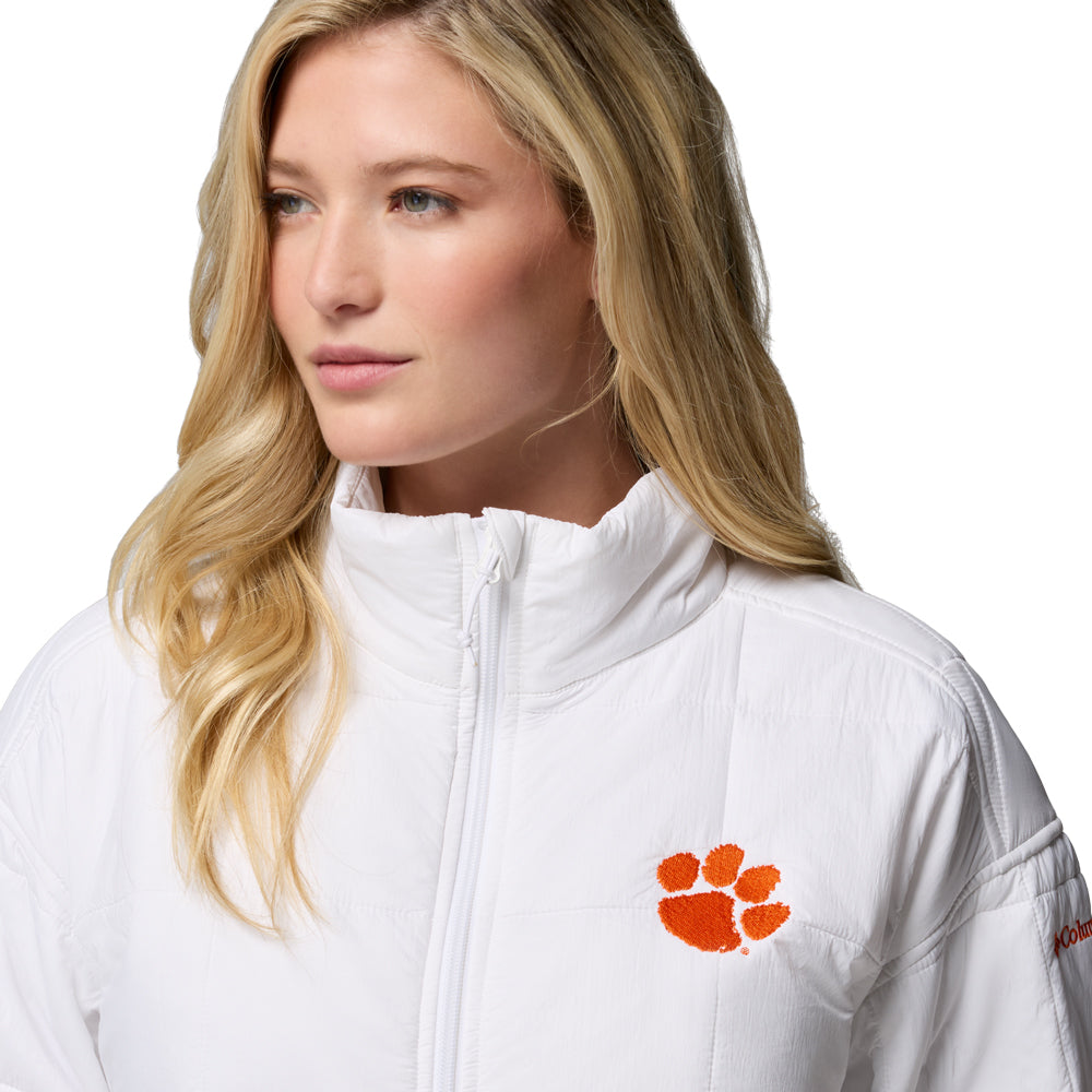 Clemson Columbia Women's Sienna Hill Quilted Jacket - WHITE