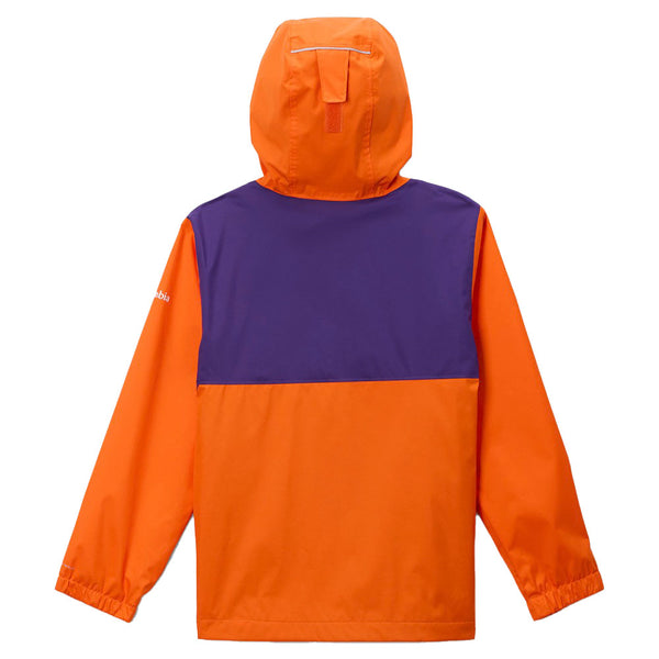Clemson Columbia Youth Rainy Fields Jacket - ORANGE