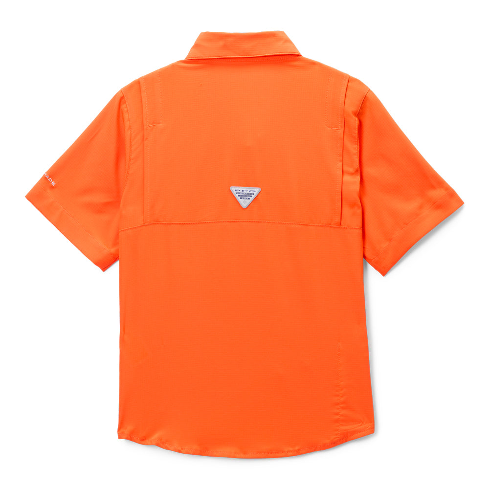 Clemson Columbia Youth Tamiami Short Sleeve Shirt - ORANGE