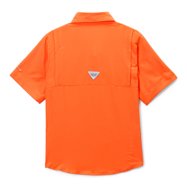 Clemson Columbia Youth Tamiami Short Sleeve Shirt - ORANGE