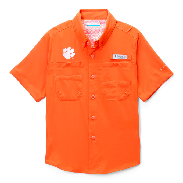 Clemson Columbia Youth Tamiami Short Sleeve Shirt
