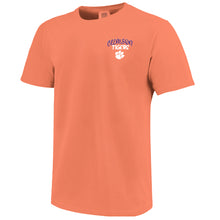 Clemson Comfort Colors Bright Rays Tee - LT ORANGE