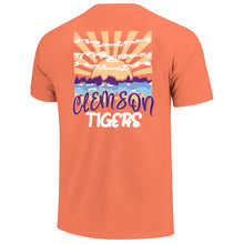 Clemson Comfort Colors Bright Rays Tee - LT ORANGE
