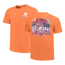 Clemson Comfort Colors Campus Drawing Script Tee - ORANGE