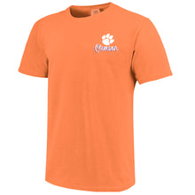 Clemson Comfort Colors Campus Drawing Script Tee - ORANGE