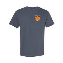 Clemson Comfort Colors Campus Drawing Tee - DENIM