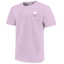 Clemson Comfort Colors Campus Sketch Frame Tee - LT PURPLE