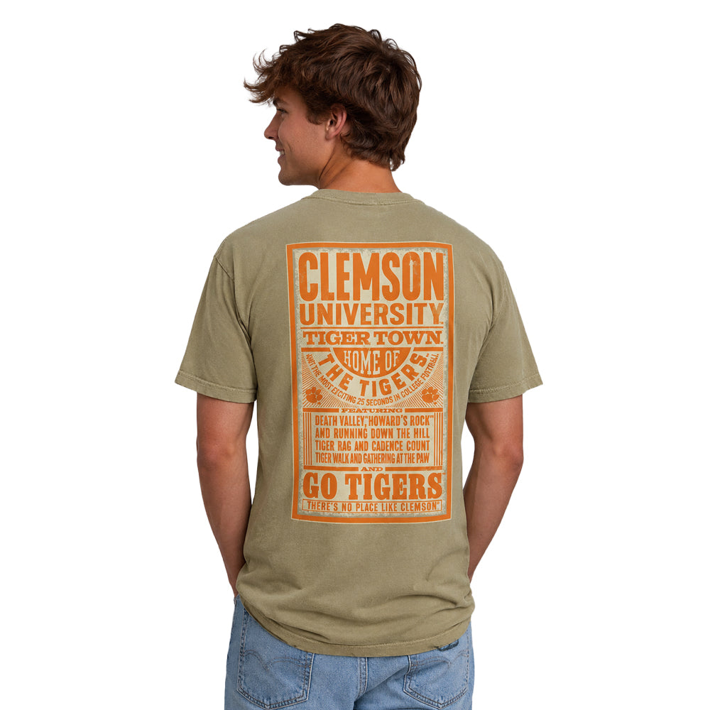 Clemson Comfort Colors Concert Poster Tee
