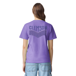 Clemson Comfort Colors Cowboy Fringe Tee - LT PURPLE