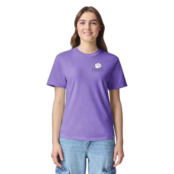 Clemson Comfort Colors Cowboy Fringe Tee - LT PURPLE