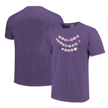 Clemson Comfort Colors Friendship Bracelets Tee - PURPLE