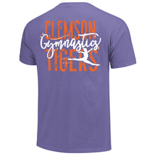 Clemson Comfort Colors Gymnastics Star Tee - LT PURPLE