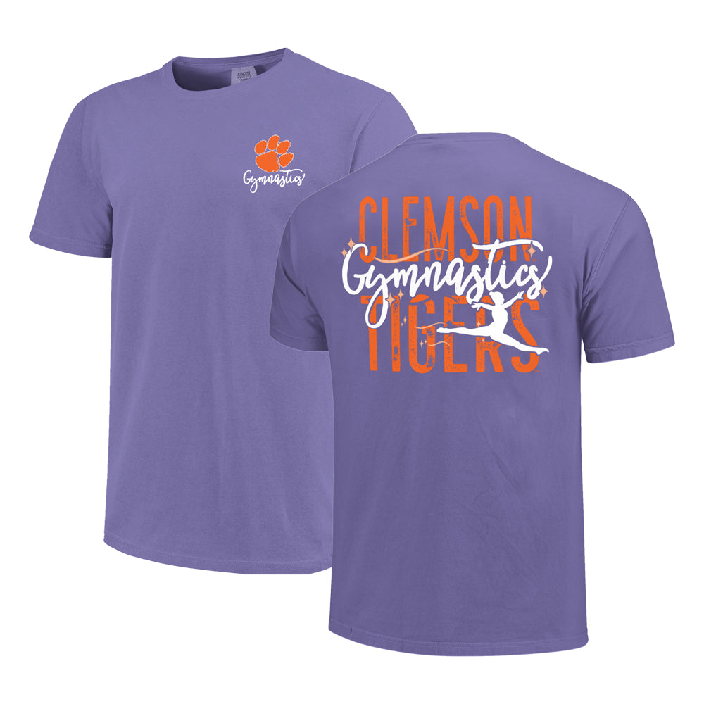 Clemson Comfort Colors Gymnastics Star Tee