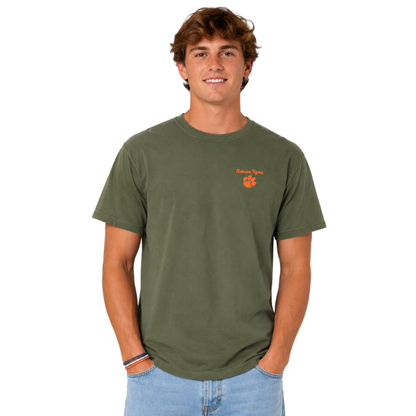 Clemson Comfort Colors Lake Day Pup Tee - SAGE