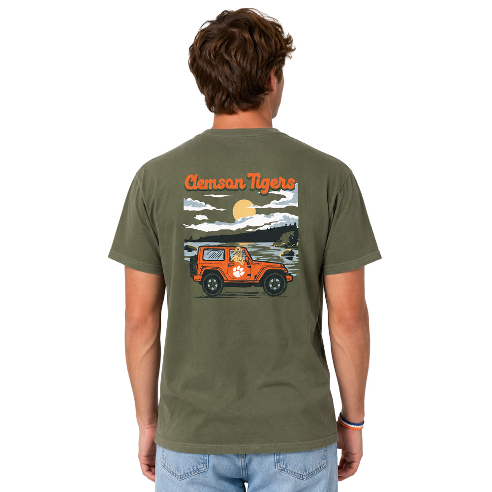 Clemson Comfort Colors Lake Day Pup Tee
