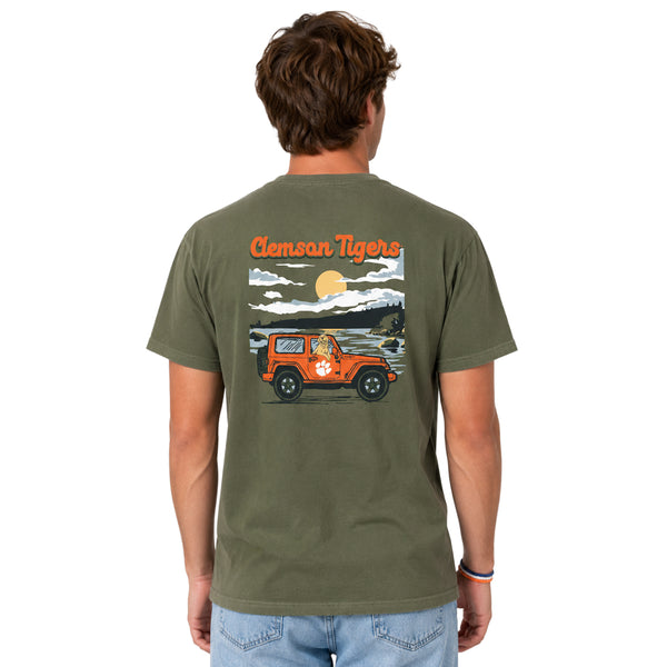 Clemson Comfort Colors Lake Day Pup Tee