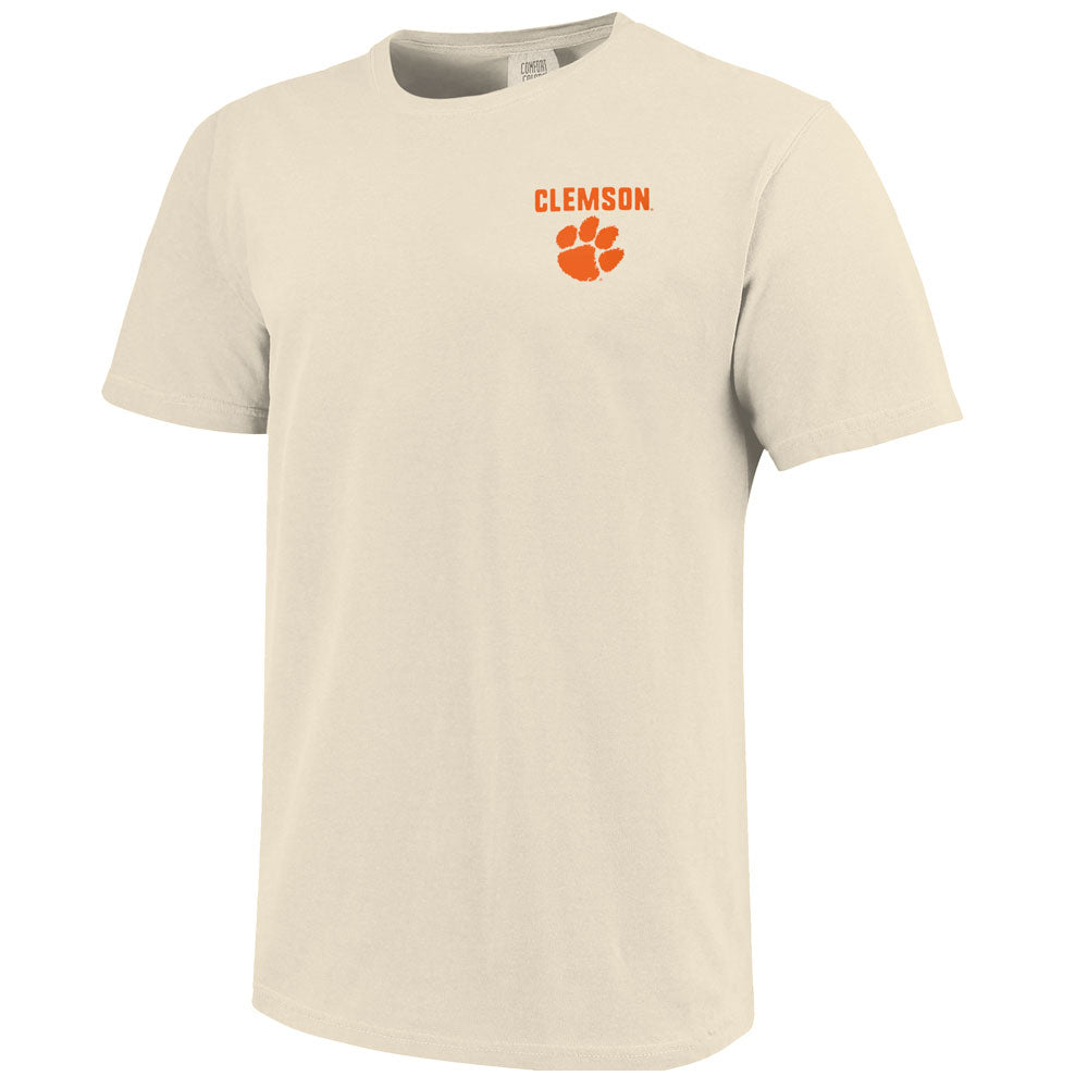 Clemson Comfort Colors Landscape Badge River Tee
