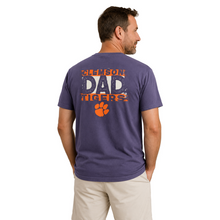 Clemson Comfort Colors Lined Dad Tee - PURPLE