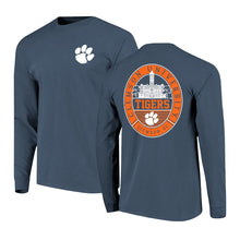 Clemson Comfort Colors Old Main Oval Long Sleeve Tee