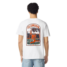 Clemson Comfort Colors Old Main Tiger Tee - WHITE
