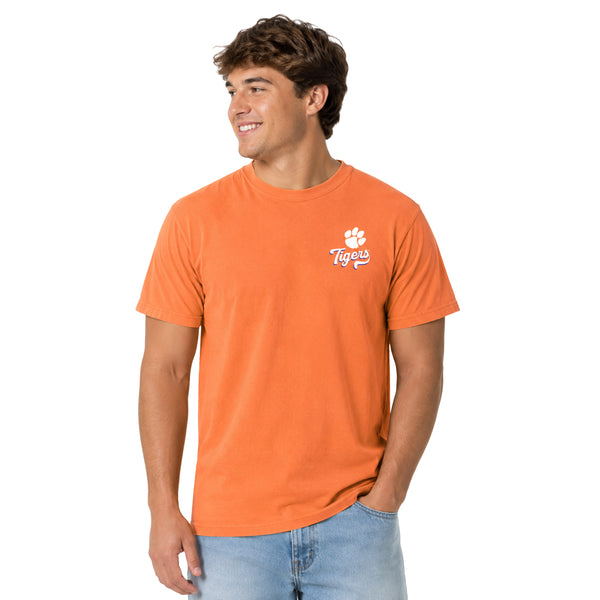Clemson Comfort Colors School Blocks Tee - ORANGE