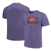 Clemson Comfort Colors Simple Stamped OHT Tee - PURPLE