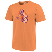 Clemson Comfort Colors Stately Tiger Tee - LT ORANGE