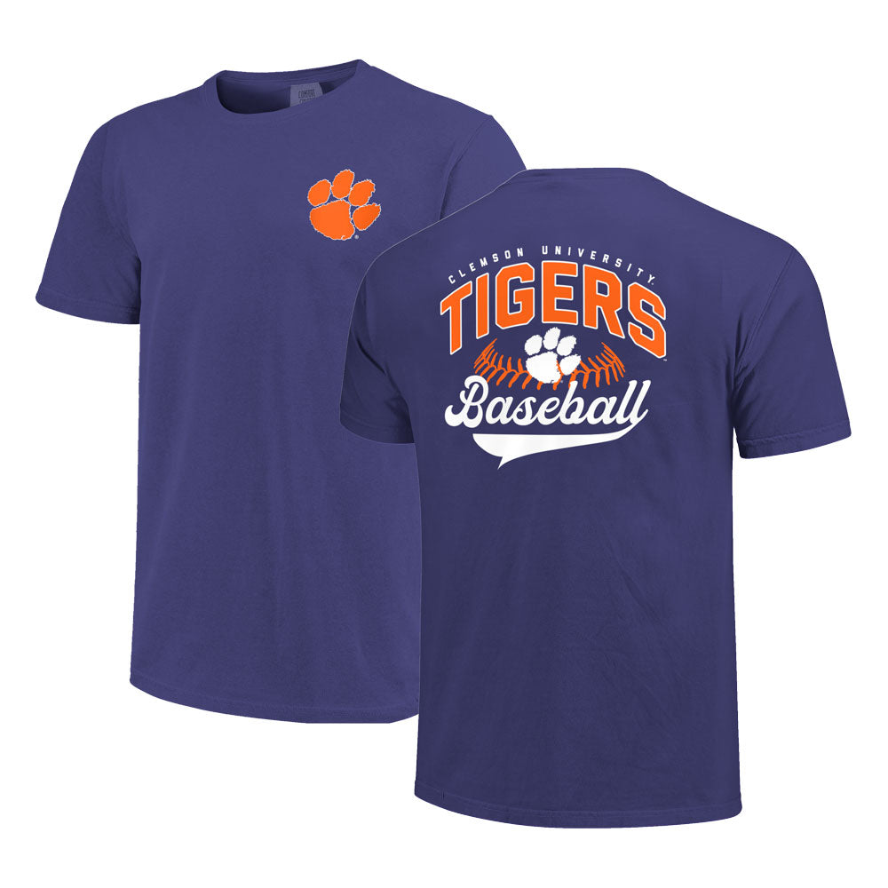 Clemson Comfort Colors Stitched Baseball Tee 