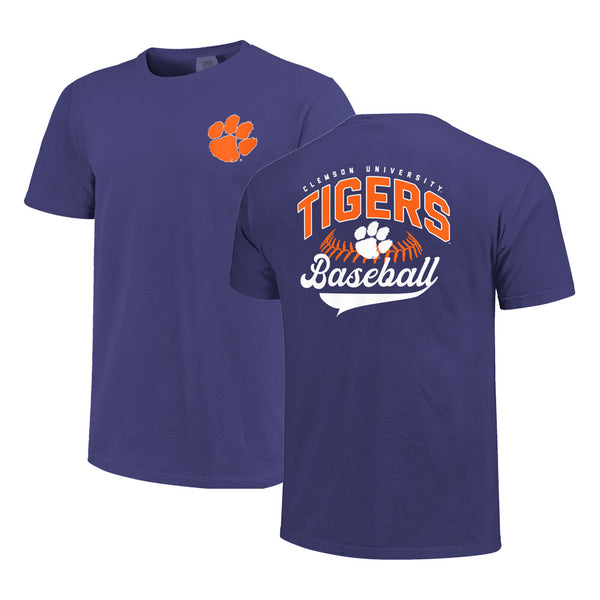 Clemson Comfort Colors Stitched Baseball Tee 