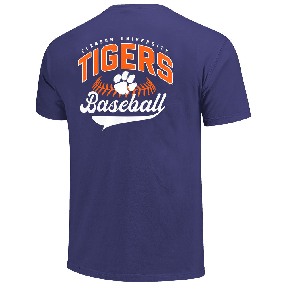 Clemson Comfort Colors Stitched Baseball Tee 