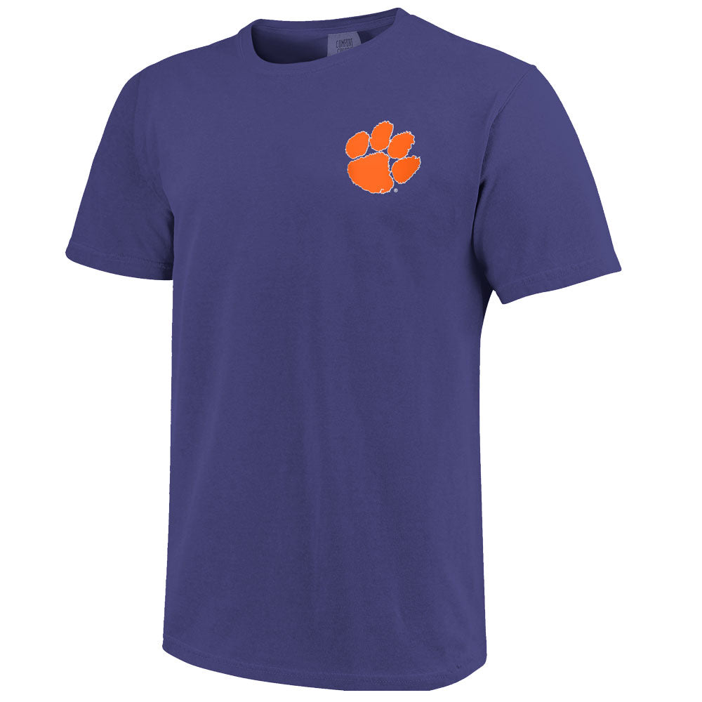 Clemson Comfort Colors Stitched Baseball Tee 