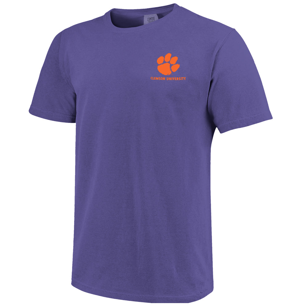 Clemson Comfort Colors Sun Kissed Sky Tee - PURPLE