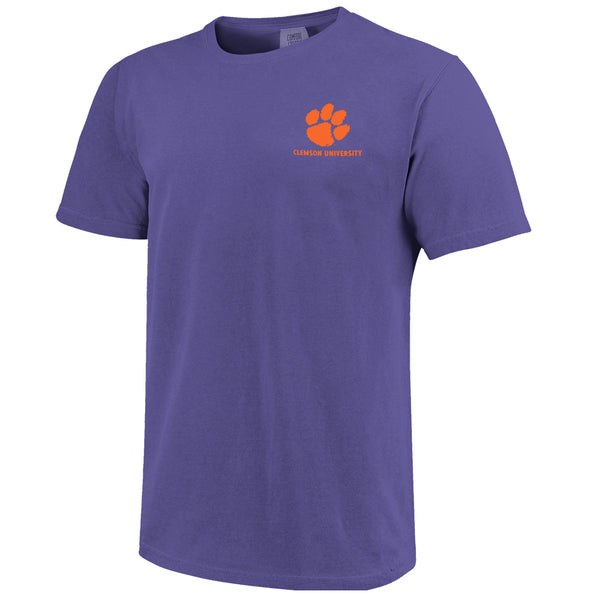 Clemson Comfort Colors Sun Kissed Sky Tee - PURPLE
