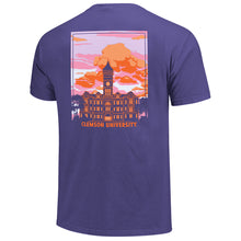 Clemson Comfort Colors Sun Kissed Sky Tee - PURPLE