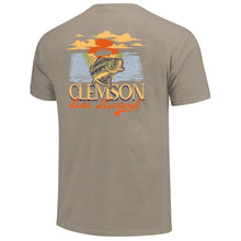 Clemson Comfort Colors Sunset Fishing Tee 