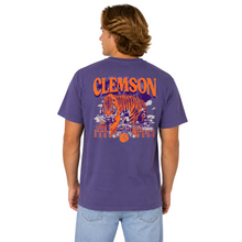 Clemson Comfort Colors Tiger Stadium Tee - PURPLE