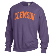 Clemson Comfort Wash Arch Crewneck